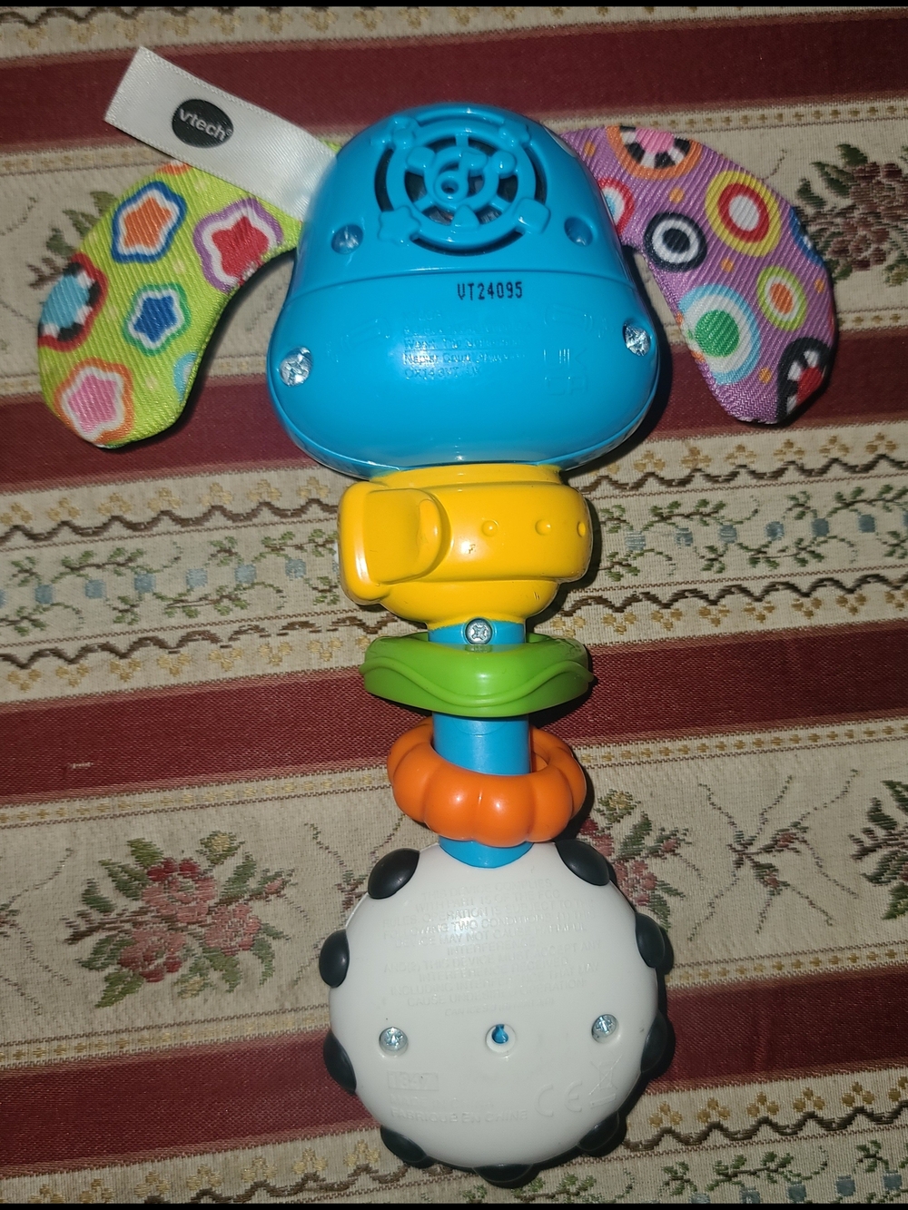 VTech Rattle & Sing Puppy Rattle Toy - Blue - Picture 2 of 2